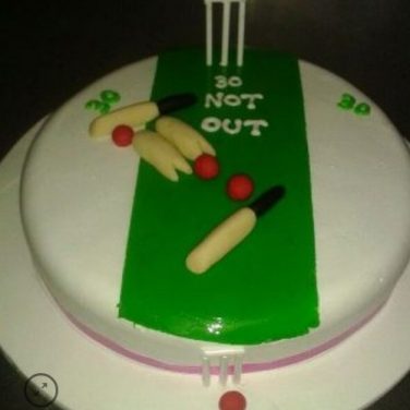 Cricket Themed Cake