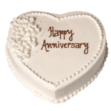Heart Shaped Cake for Anniversary