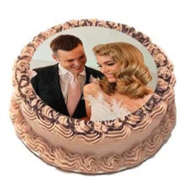 Beautiful Couple Photo Cake