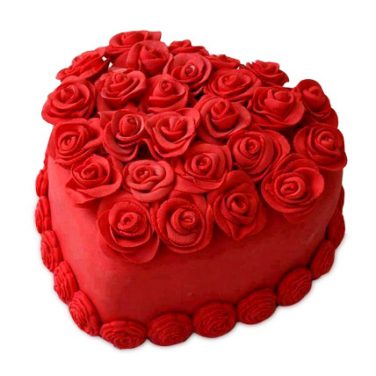 Fondant Heart Cake