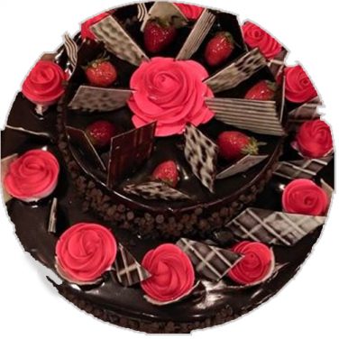 Chocolate Strawberries Fruit Cake