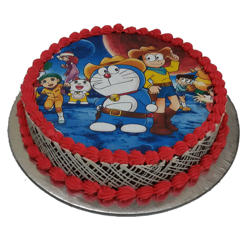 1 kg Doraemon Photo Cake Online | Best Design | FastExpert