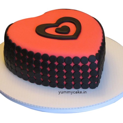 Heart Shape Designer Cake 1Kg