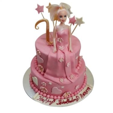 Fondant Barbie Cake