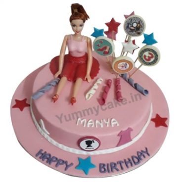 Elegant Barbie Birthday Cake