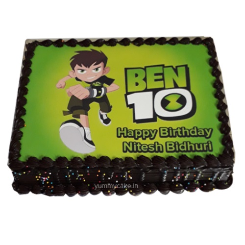 Order Star Ben 10 Cake Online at Rs.3699 & Send to India