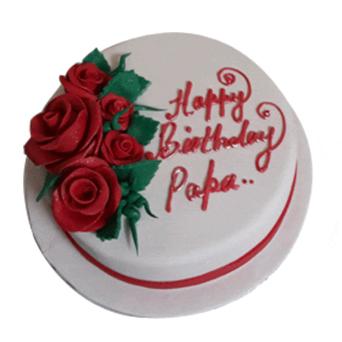 Send happy birthday daddy heart shape ras malai cake online by GiftJaipur  in Rajasthan