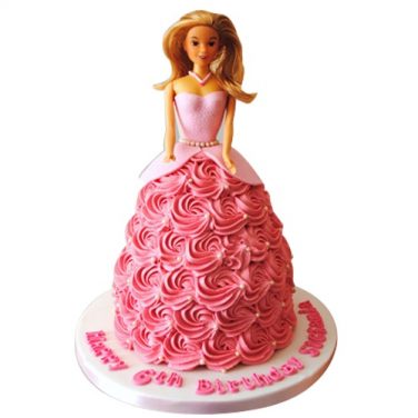 Flamboyant Barbie Cake Design