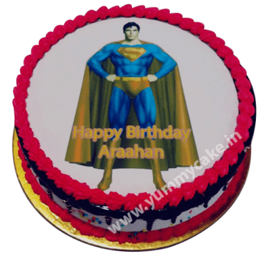 Superman Birthday Cake