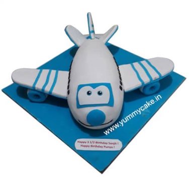 Plane Shaped Birthday Cake