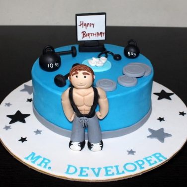 Gym Fondant Cake