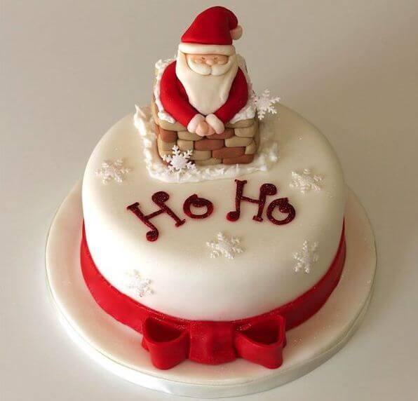 santa cake for christmas