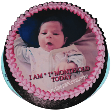 1st Month Birthday Cake