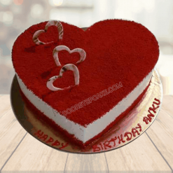 Red Velvet Heart Cake 1Kg