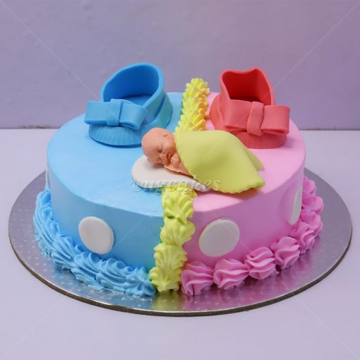 Baby Shower Shoes Cake