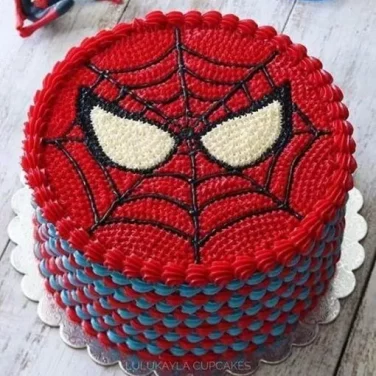 Simple Spiderman Cake