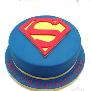 Superman Fondant Cake