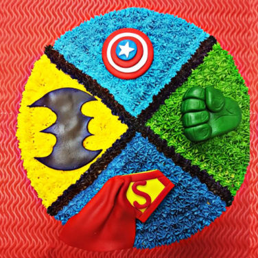 Avengers Theme Birthday Cake