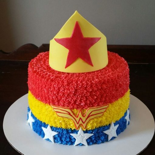 Colourful Wonder Woman Cake