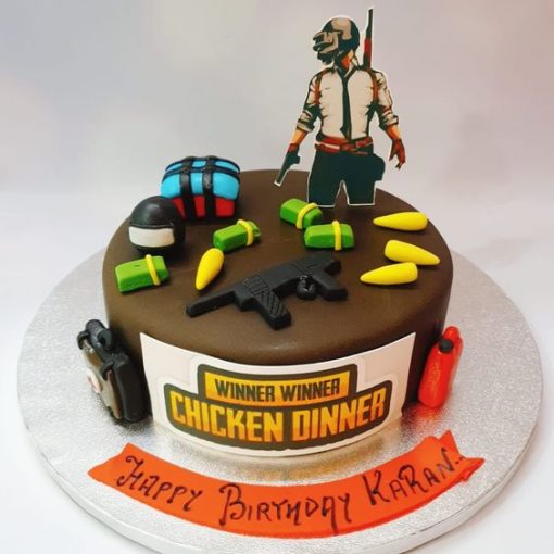 PUBG Weapon Theme-Birthday Cake - Customized Cakes in Lahore