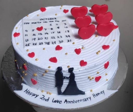 Sweet Heart Anniversary Cake | Buy Sweet Heart Anniversary Cake Online-nextbuild.com.vn