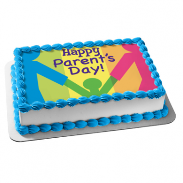 Parents Day Photo Print Cake