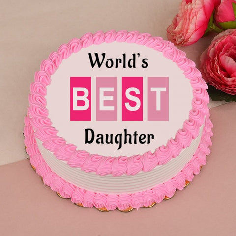 DAUGHTER TO FATHER  BIRTHDAY CAKE  Decorated Cake by  CakesDecor