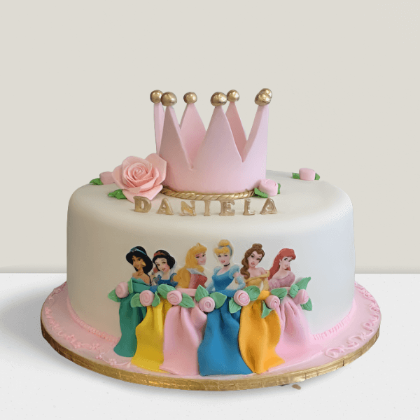 Snow Dolls Crown Theme Cake In Delhi NCR| Doorstep Cake