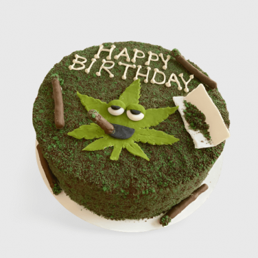 Weed Birthday Cake