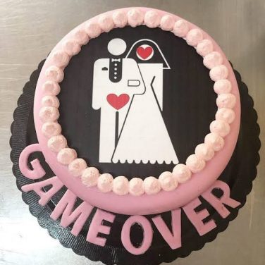 Bachelorette Photo Cake