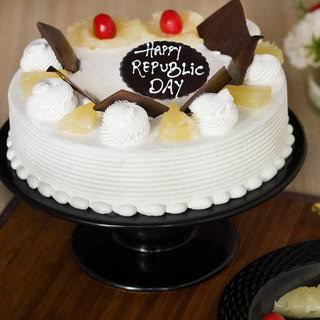 Republic Day Pineapple Cake