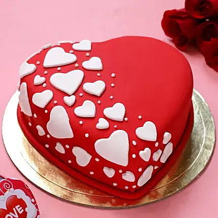 Heart Special Truffle Fondant Cake