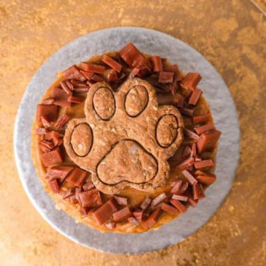 Dog Paw Print Cake