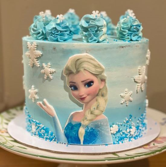 Frozen Elsa theme cake-BG - Cake Away | Premium and Custom Cake Shop in  Dubai-happymobile.vn