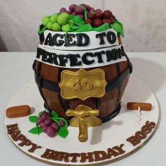 Barrel Cake with Tap